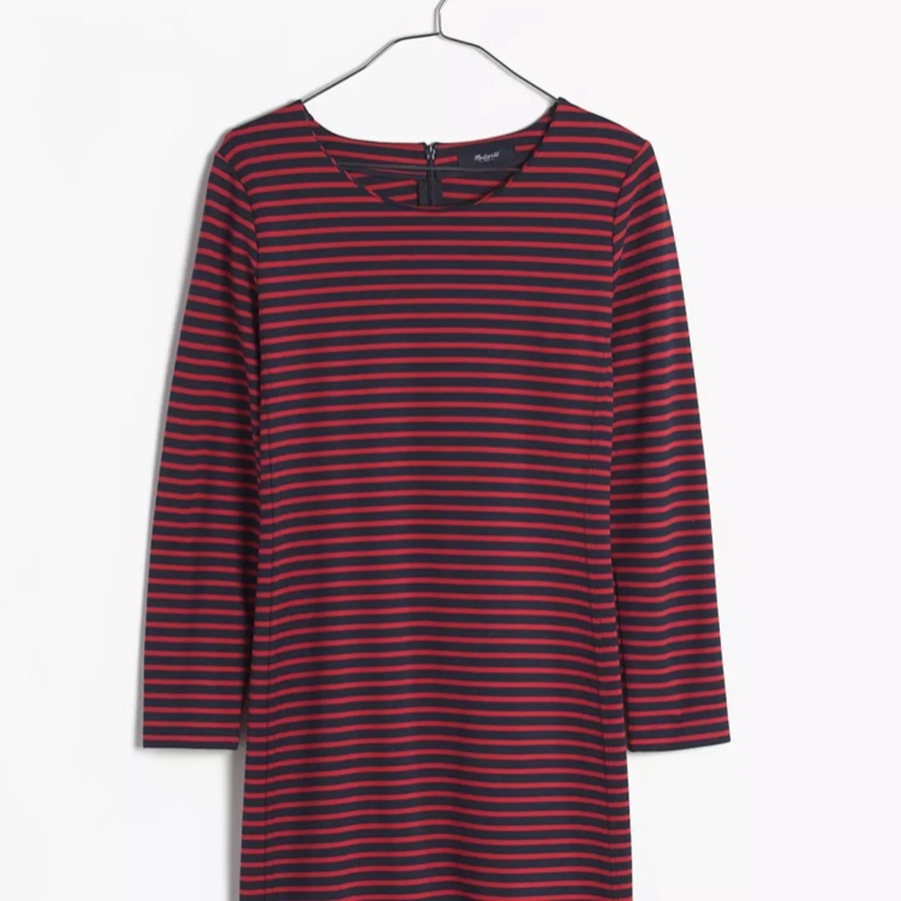 NWT Madewell Sorbonne Dress in Stripe M